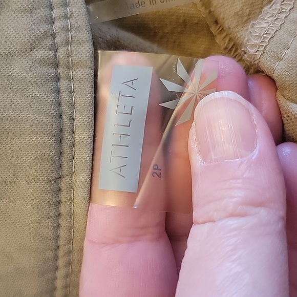 Athleta Brushed Lined Tan Hiking Outdoor Pants - Size 2P - Picture 8 of 9